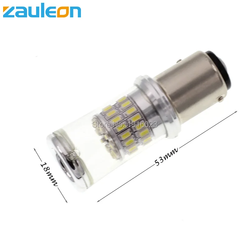 Zauleon 2 шт. 1157 P21/5 Вт Светодиодный светильник высокой мощности BAY15D Белый DRL задний