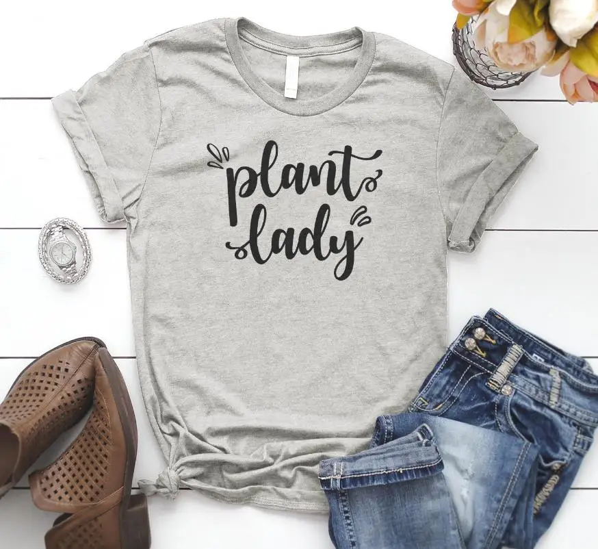 

Plant Lady Women tshirt Cotton Casual Funny t shirt For Lady Yong Girl Top Tee Hipster Drop Ship S-356