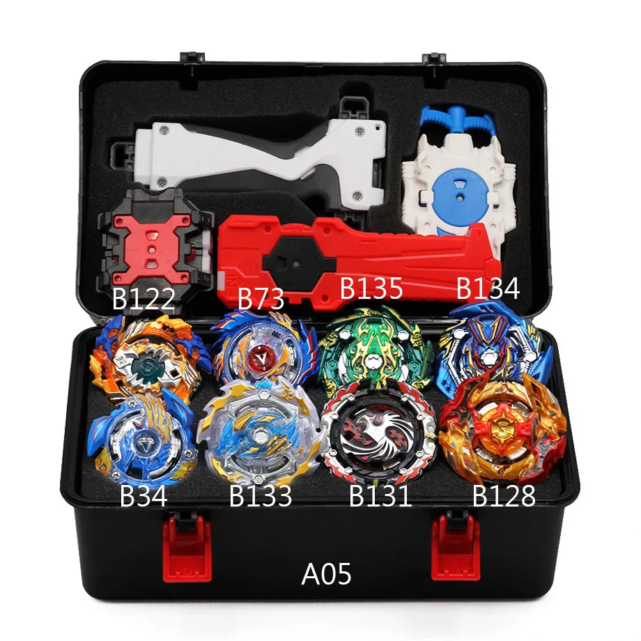 Beyblade Burst Bayblade набор 8 Beyblades + 4 пусковых установки 1 ручка Bey Blade Набор волчок