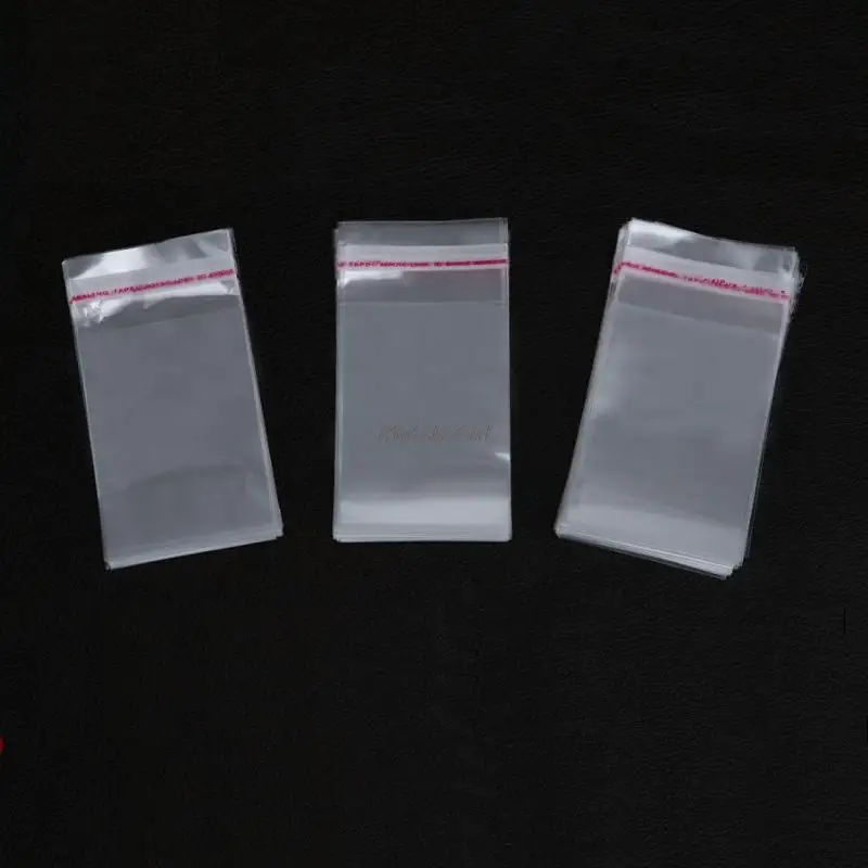 

500pcs/lot-4*15cm Clear Resealable Cellophane/BOPP/Poly PVC Bags Transparent OPP Storage Bags Self Adhesive Seal