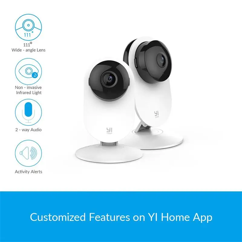 YI 1080p домашняя камера IP система видеонаблюдения с ночным видением для
