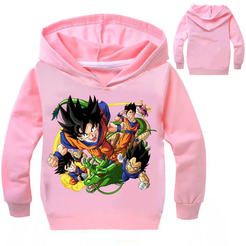 Vestidos Толстовки для Обувь мальчиков и девочек Dragon Ball Z мультфильм печати с