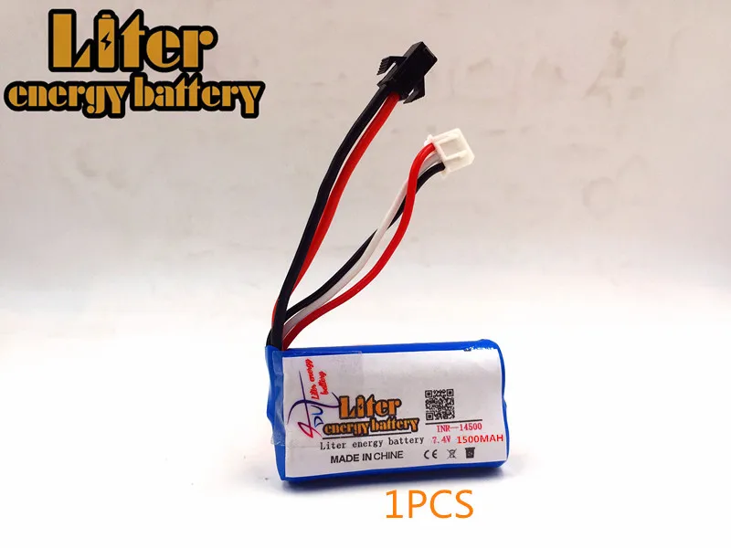 1PCS 18650 7,2 V 14500P литровая батарея 14500 аккумулятор 2S1P 7,4 V 1500mAh с печатной платой - Цвет: 1PCS