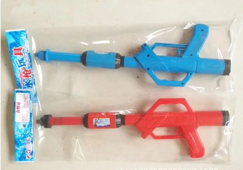 Прямая поставка пластиковый водяной пистолет с длинным насосом игрушка для
