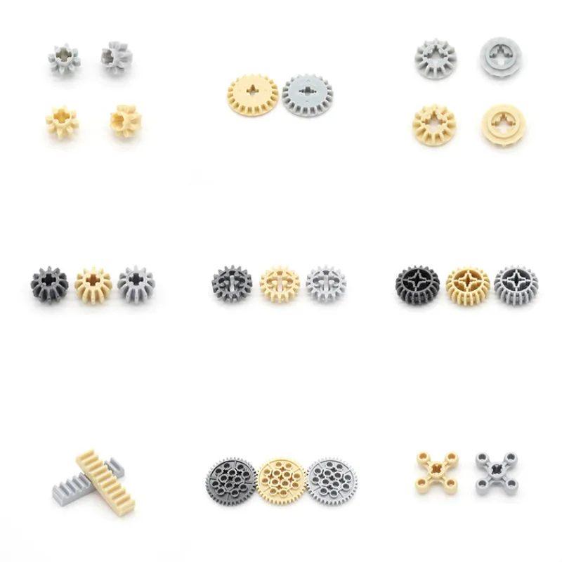 MOC Technic Parts Z4/Z8/Z10/Z12/Z16/Z20/Z40 Gears строительные блоки DIY автомобильные роботы