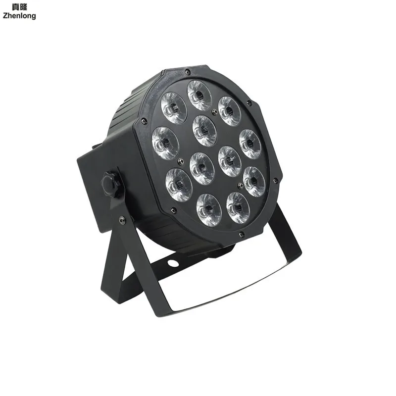 12 светодиодов 6 в 1 Par Светильник Led плоский AC85 265V сценическая лампа для