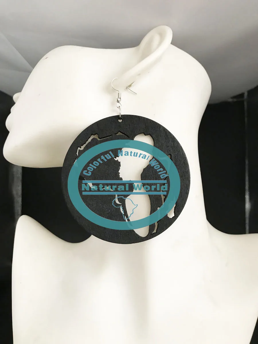 80 мм Новая африканская карта лазерная резка полый девушка стиль силуэта