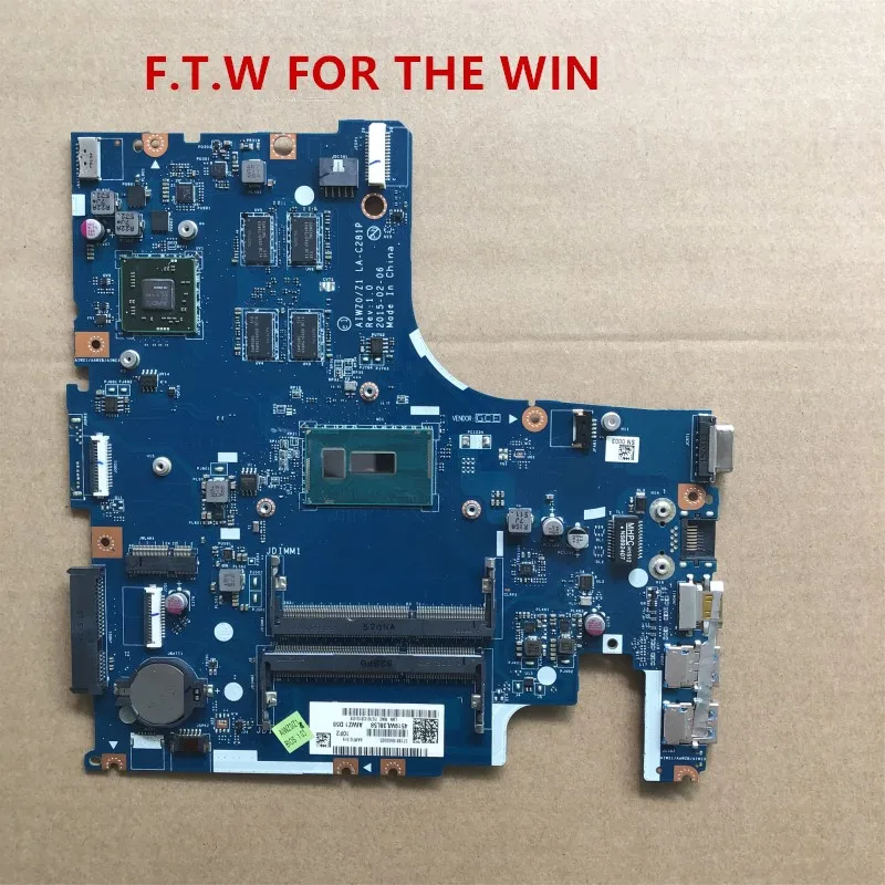 Verkauf AIWZ0/Z1 LA-C281P FRU:5B20J23695 MB Para Lenovo Z51-70 4GMEBLN3D Laptop Motherboard CPU SR23Y I5-5200U R7 M360 4 GB 100% Probado