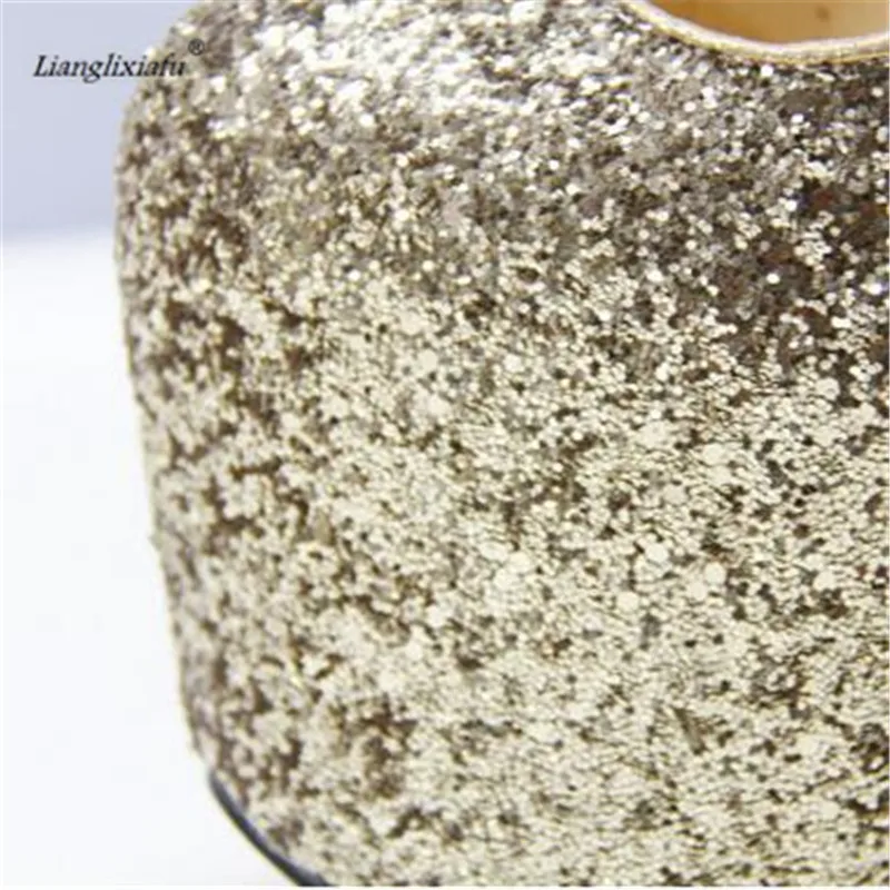 Туфли LLXF женские на шпильке 19 см градиентные с блестками тонкий высокий каблук