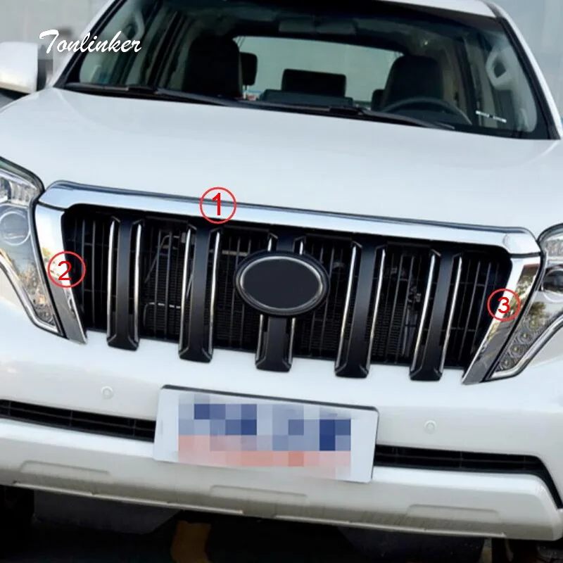 Tonlinker крышка чехол Стикеры для Toyota PRADO 2014-16 автомобильный Стайлинг 3 шт. головка