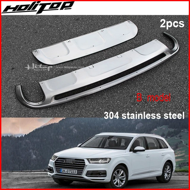 Бампер для Q7 опорная плита protectorguard всего 2 шт. 304 нержавеющая сталь не плохое ABS