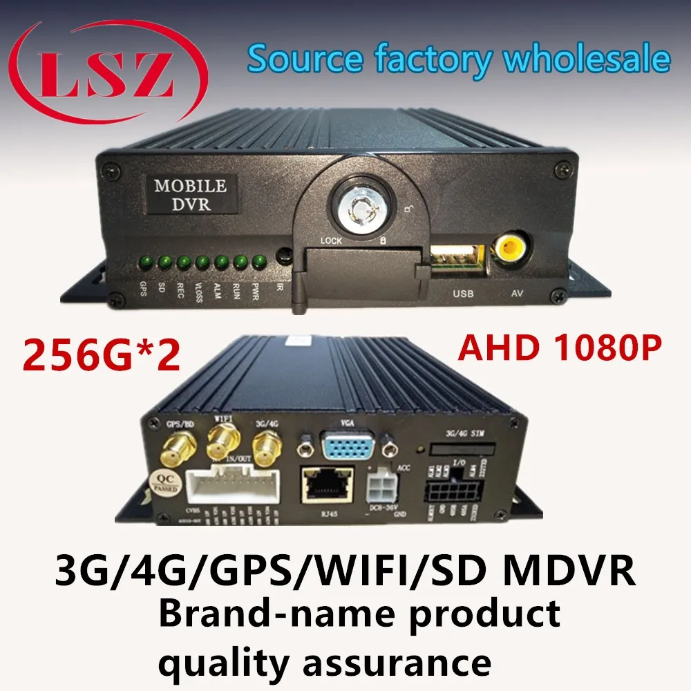LSZ 1080P Wi-Fi 4G Автомобильный видеорегистратор с двумя SD-картами 4-канальный