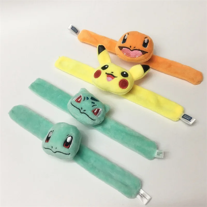 TOMY Pokemon Pikachu плюшевые Дженни черепаха защелкивающееся кольцо на запястье милые