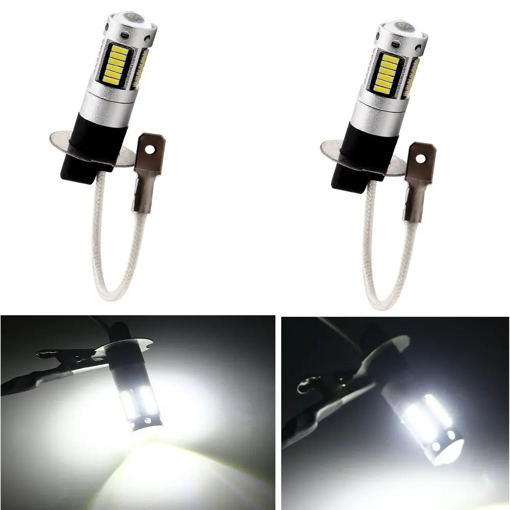 Супер предложение! Par лампочки H3 30SMD Samsung Chip Leds Super Branca Farol Milha Neblina BRANCA 6000K 12 вольт Baixo