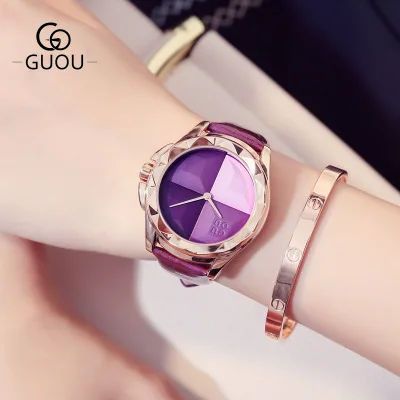 Новые продукты Для женщин часы роскошные золотые аналоговые кварцевые 2018