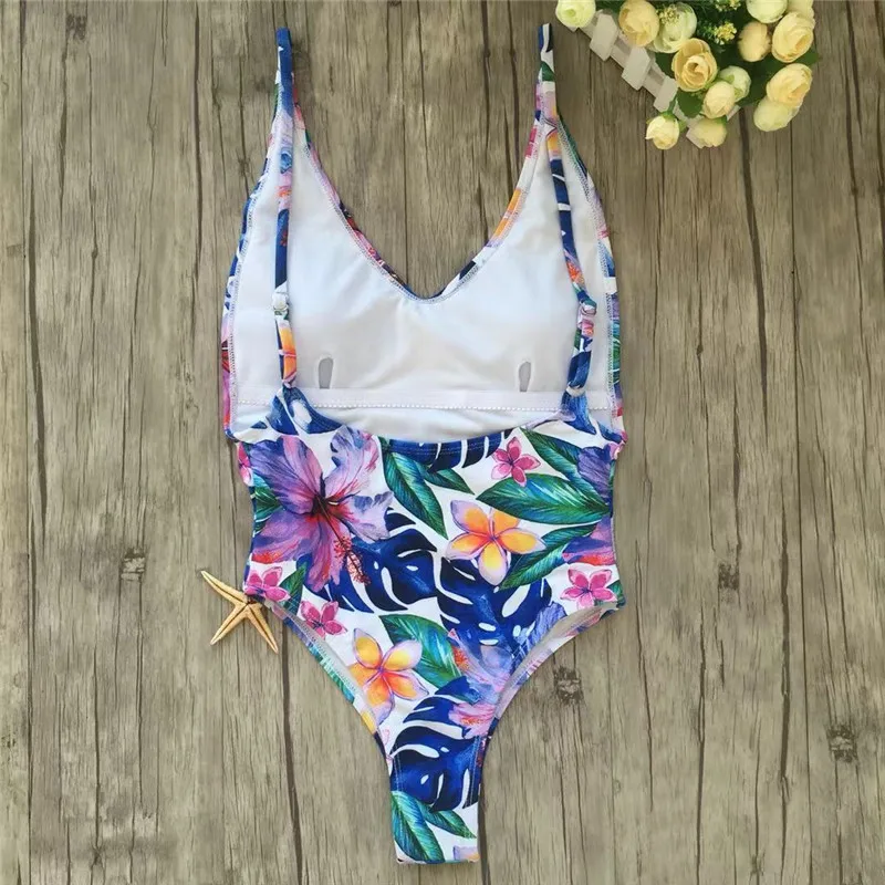 Женский купальный костюм Цельный купальник maillot de bain femme 2019 тонкий с открытой