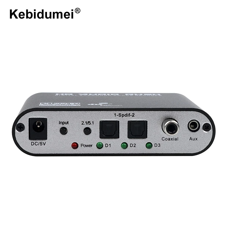 Цифровой аудио декодер SPDIF коаксиальный стерео к RCA DTS AC3 цифровой к 5,1 усилитель аналоговый преобразователь для PS3 Xbox DVD плеер
