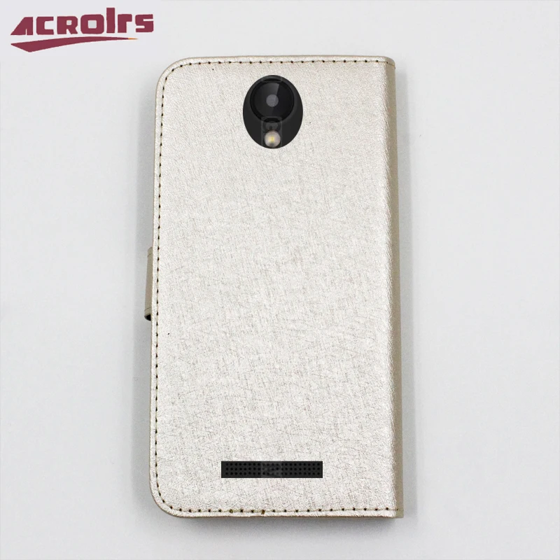 Чехол-бумажник для Prestigio Muze C3 3504 DUO кожаный защитный чехол с подставкой и