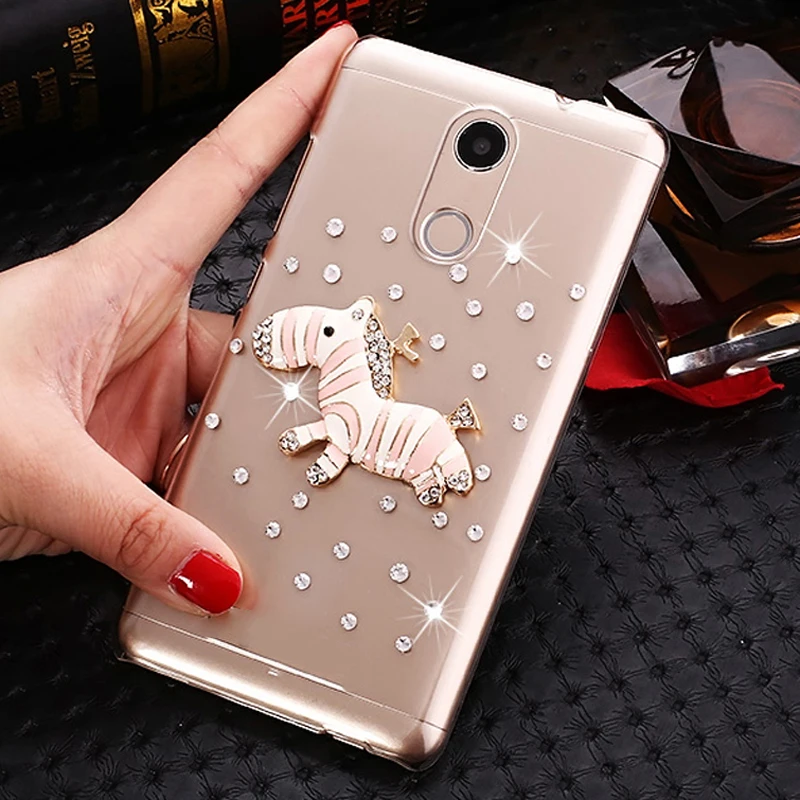 ISecret + чехол для Huawei Y7 Prime 5 дюймов прозрачный пластиковый синий со стразами Enjoy 7 Plus