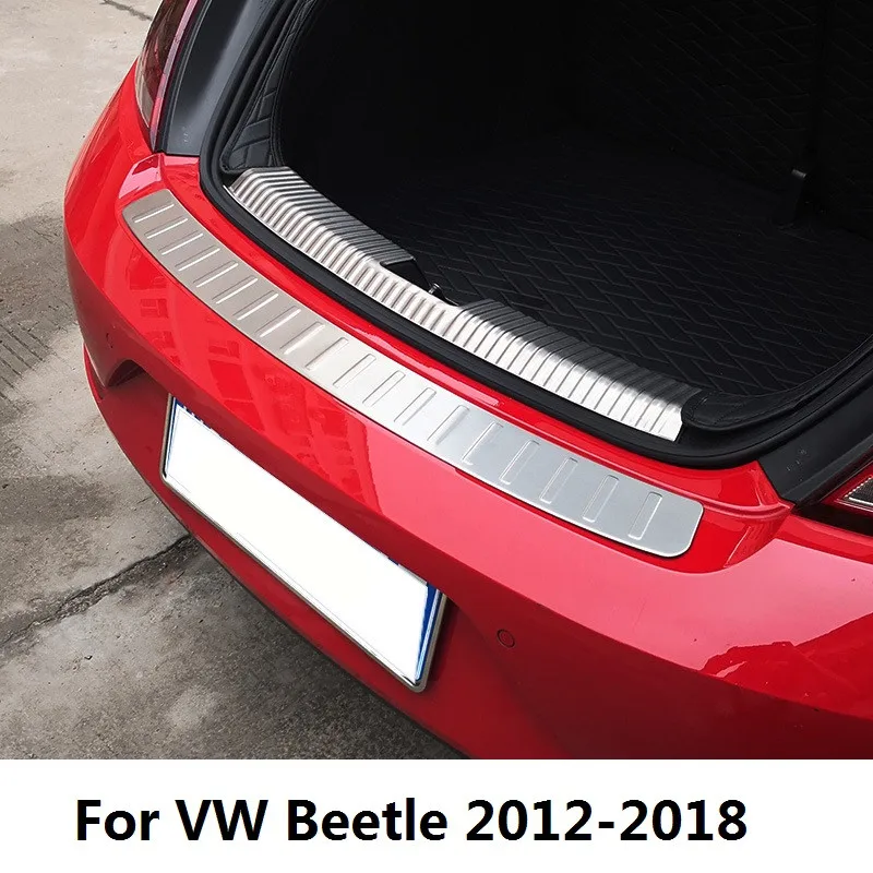 

Внутренняя и внешняя защитная Накладка на порог заднего бампера автомобиля, накладка на конец багажника для Volkswagen Beetle 2012 2013 2014 2015 2016 2017 2018