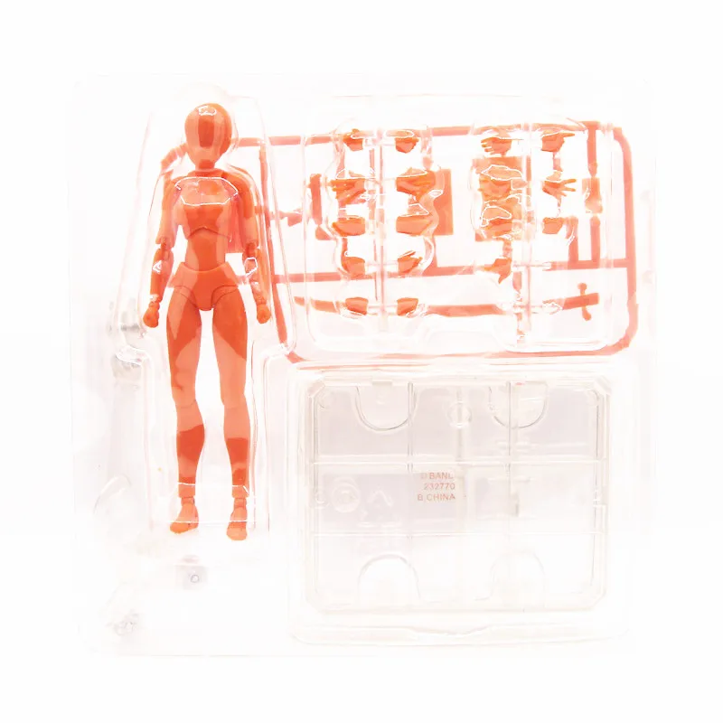 Многофункциональные подвижные фигурки SHFiguarts BODY KUN/BODY CHAN серый/оранжевый цвет Ver ПВХ фигурка Коллекционная модель игрушки