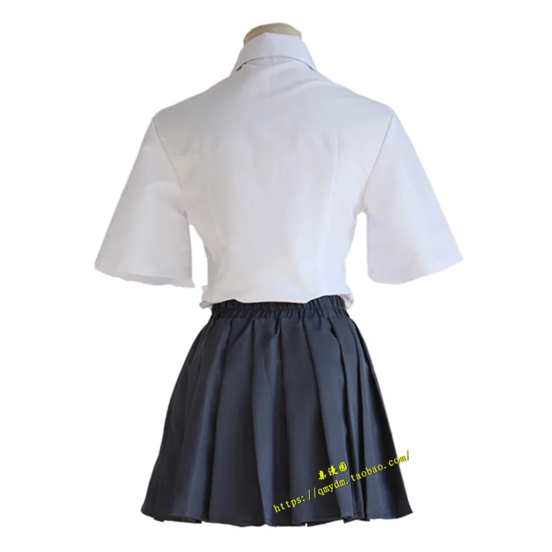 

Free shipping Japanese Anime your name. cosplay Miyamizu Mitsu cos costume Japanese girl school summer uniforms (top+skirt+tie)