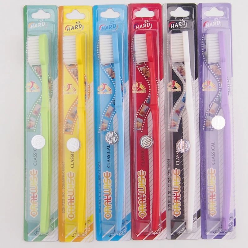 Зубная щетка DR.PERFECT 6 шт./лот для взрослых ультражесткая курильщиков шесть разных