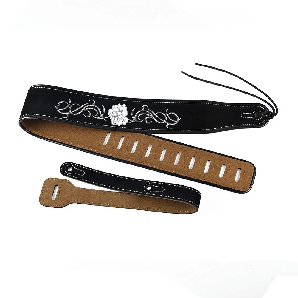 YUEKO Воловья кожа ремень для гитары мягкий удобный прочный ремешок электрогитары