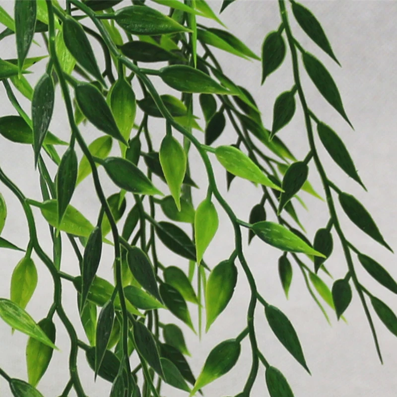 5 вилок зеленый висячее растение искусственное ива стены украшения дома