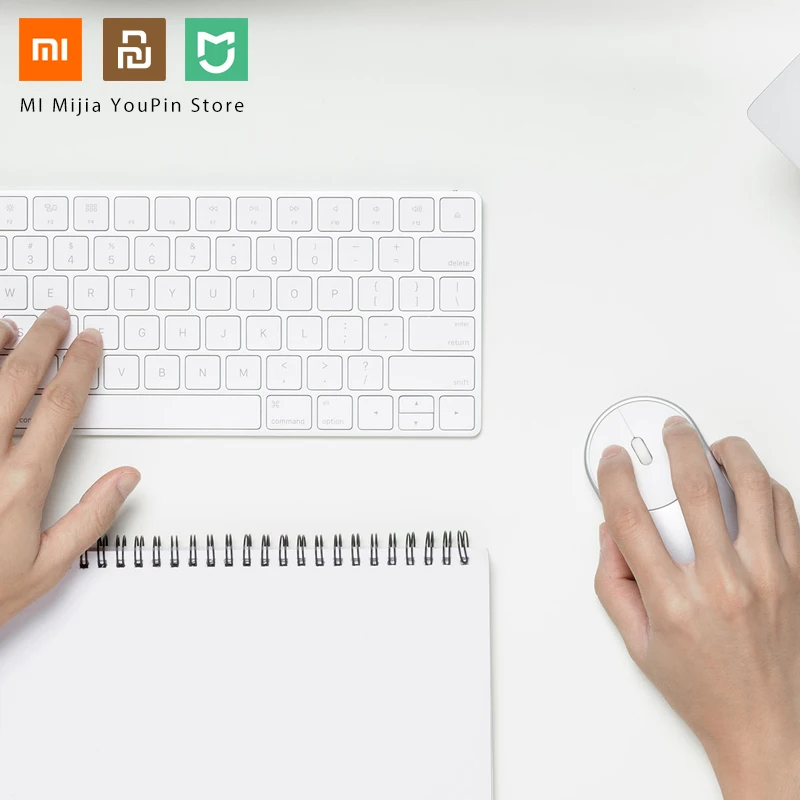 Оригинальный Xiaomi Mouse портативный беспроводной в наличии Mi 2 4 GHz Оптический Bluetooth 0