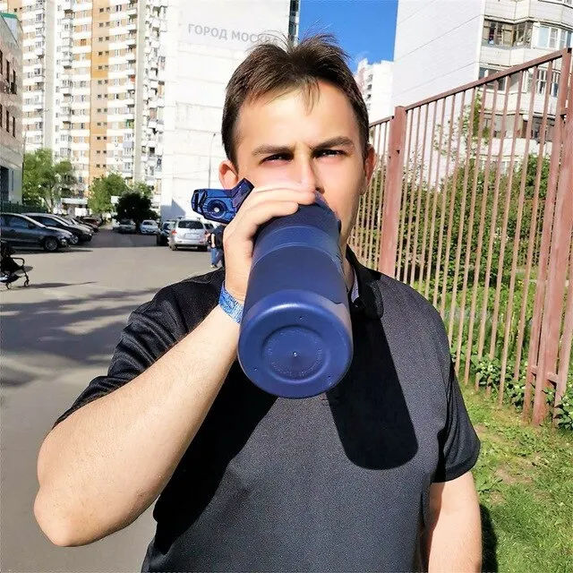 ZORRI бутылка для воды протеиновый спортивный шейкер фруктовый заварник бутылка для воды синяя Тыква Пешие прогулки Велоспорт тренажерный зал Botella De Agua
