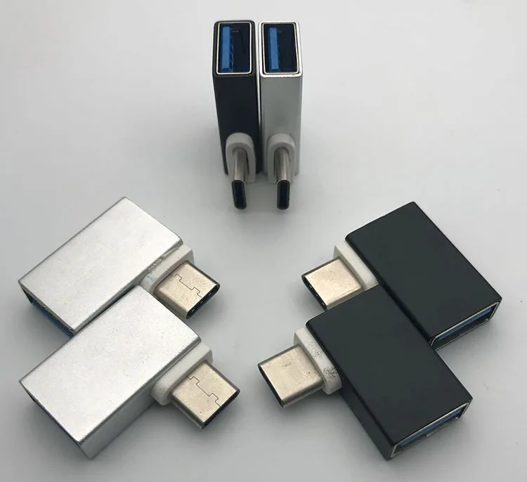 90 градусов Тип C USB 3,1 OTG адаптер конвертер для LETV Nokia Pad huawei Honor 8 ZUK Z2 PRO LG type-C samsung oppo кабель для телефона