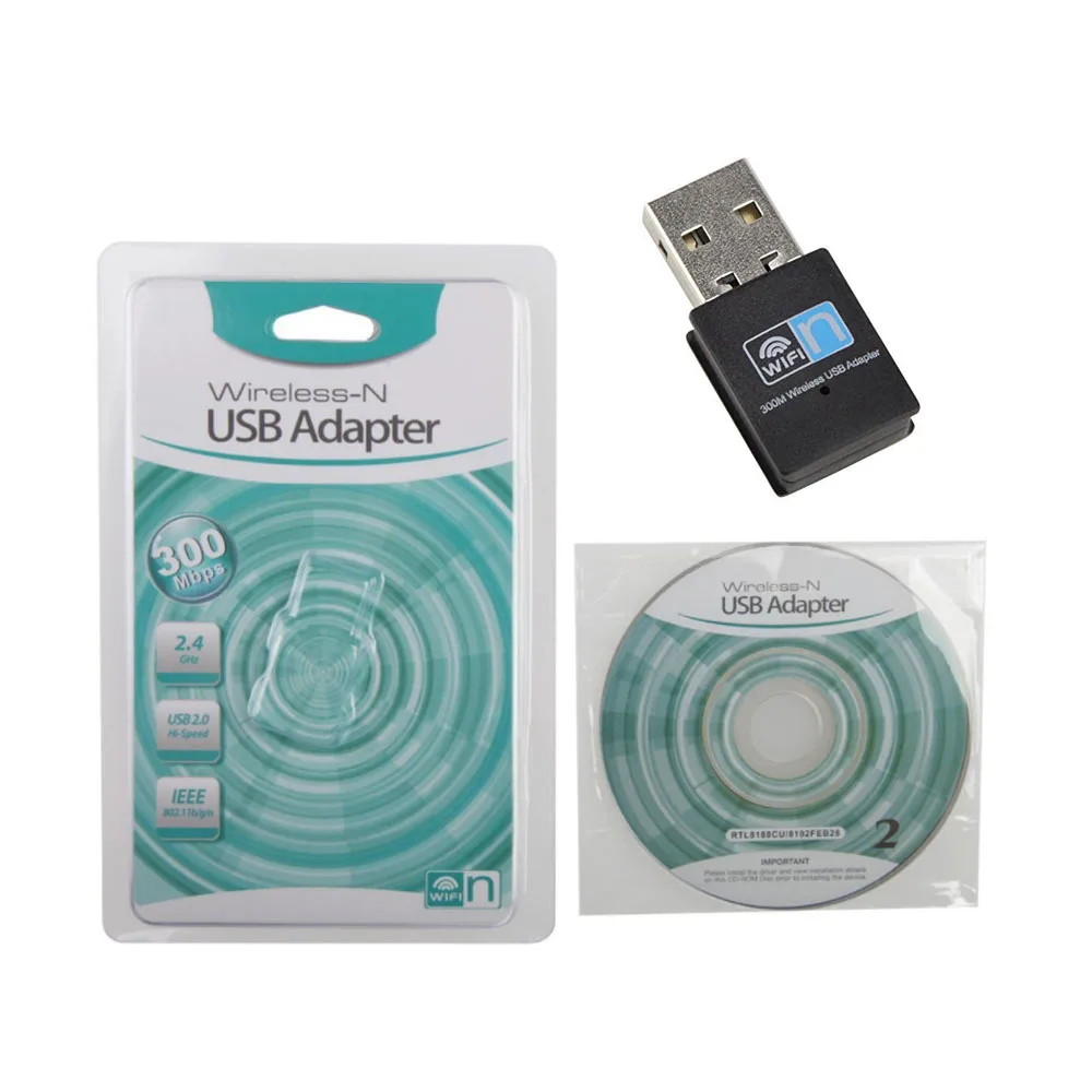 Горячая Распродажа USB2.0 WiFi 300M сетевой адаптер 300 Мбит/с Mini 2 4G Беспроводная Lan Карта