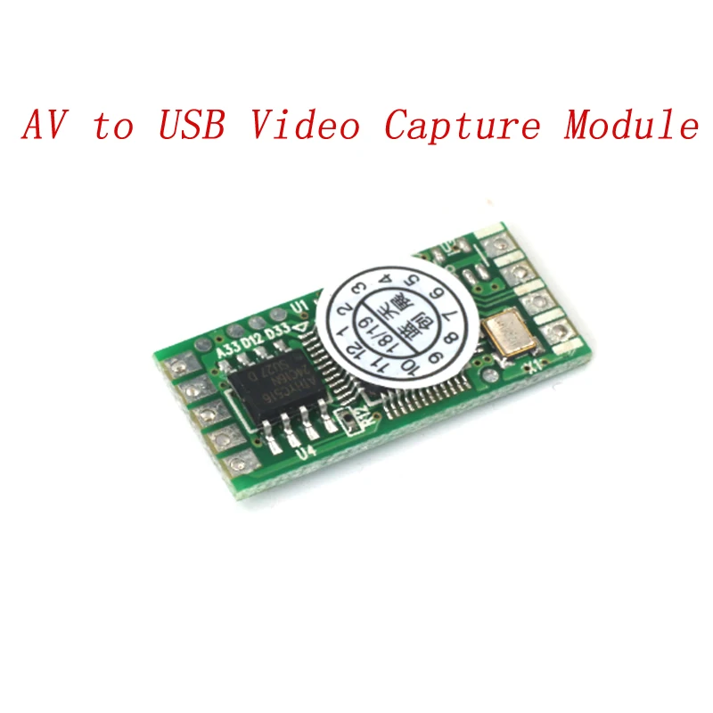 Цифровой модуль сигнала FPV 5 В 1 шт. AV (CVBS) к USB UVC поддержка видеосъемки MJPEG YUV422 NTSC/PAL