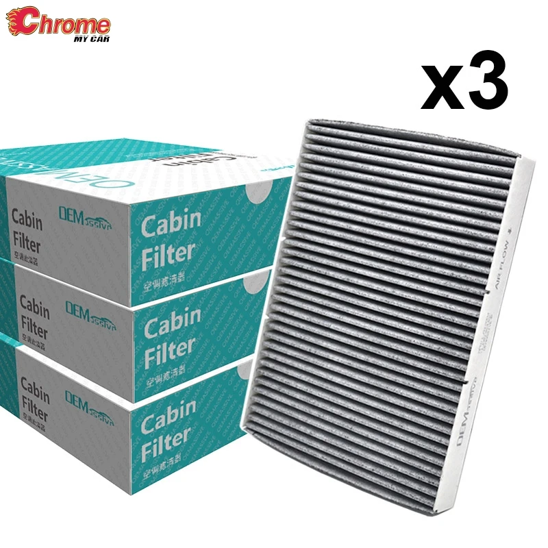 3x автомобильный воздушный фильтр с активированным углем для салона Audi A3 TT Volkswagen