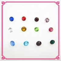 new arrive 120pcs mix 12 color 5mm crystal birthstone floating charms living glass memory floating lockets charms diy jewelry