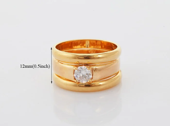Набор обручальных колец для мужчин и женщин подарочные наборы золотого цвета с