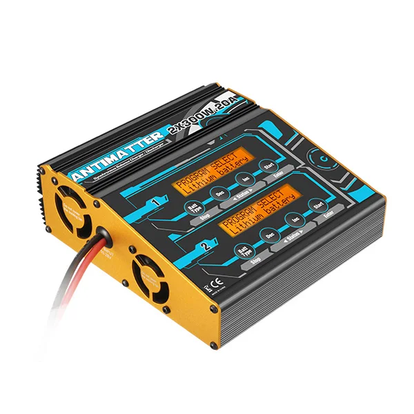 Charsoon антиматерии 2x300 Вт 20A lipo Батарея баланс Зарядное устройство dis для модели RC