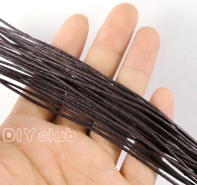 80 м/лот-темно-коричневый фотошнур Вощеная Веревка из пеньковой веревки для