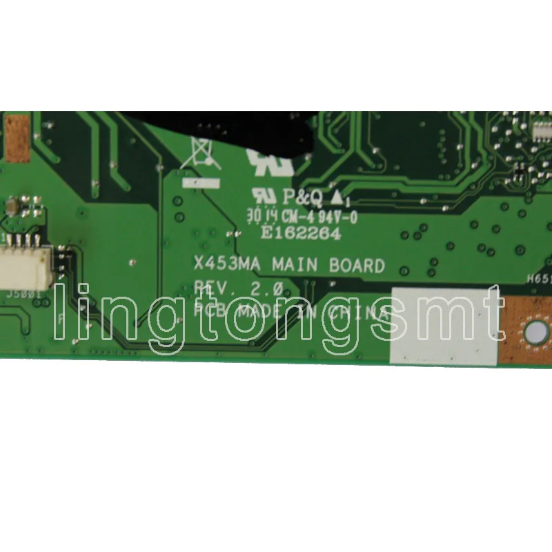 Материнская плата X453SA N3150 4 ядра для ASUS X453S X453SA X453 материнская плата для ноутбука X453SA материнская плата X453SA тест материнской платы ОК
