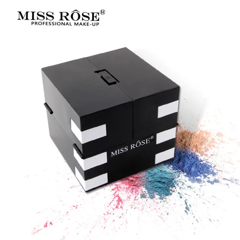 Палетка матовых теней для век Miss Rose 142 цветов блестящие водостойкие мерцающие