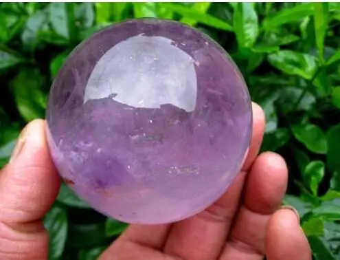 Высококачественный 100% натуральный Фиолетовый аметист кварцевый хрустальный шар