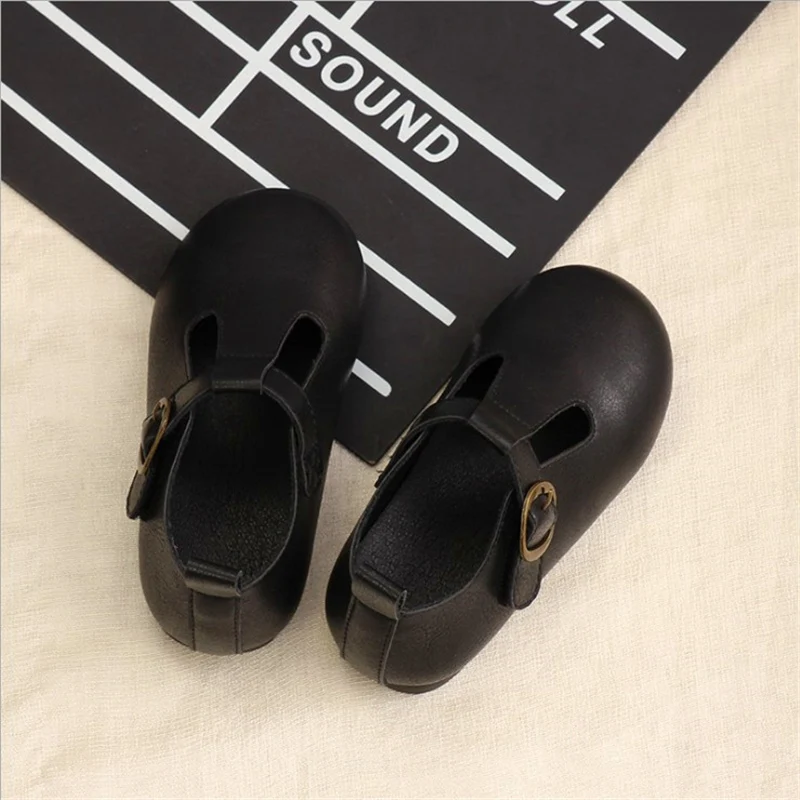 Новинка однотонные лакированные детские туфли с мягкой подошвой для девочек