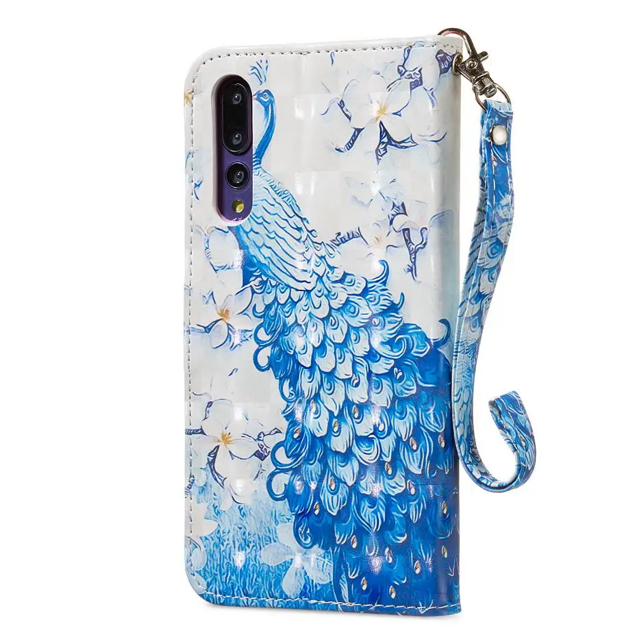Чехол-Кошелек из искусственной кожи с откидной крышкой для Huawei P20 Pro P10 Honor 8 Lite P