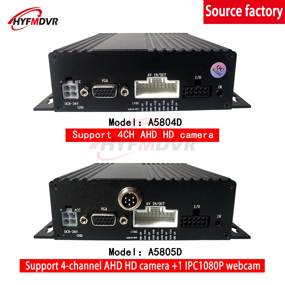 Видеорегистратор MDVR 5CH с высоким разрешением 1080P устройство для хранения двух SD