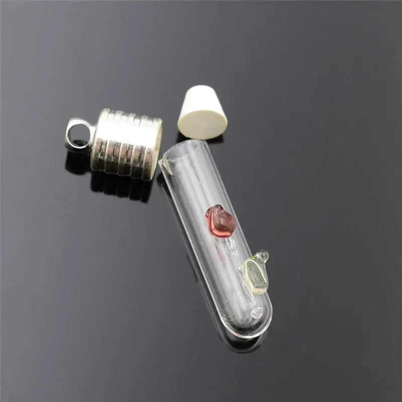 

50pieces Rose buds flower Three-dimensio glass Vial Pendant name or rice art glass bottle necklace pendant craft materia charms