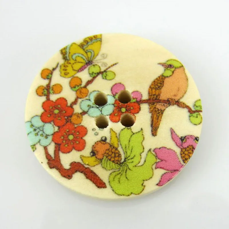 30 шт. деревянные разноцветные пуговицы с 4 отверстиями 3 0 см|paintings philippines|buttonpainting