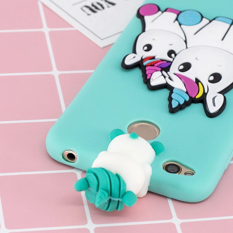 3D мультфильм Единорог Redmi 4X чехол для Xiaomi 5 0 &quotмилые игрушки Мягкий силиконовый |