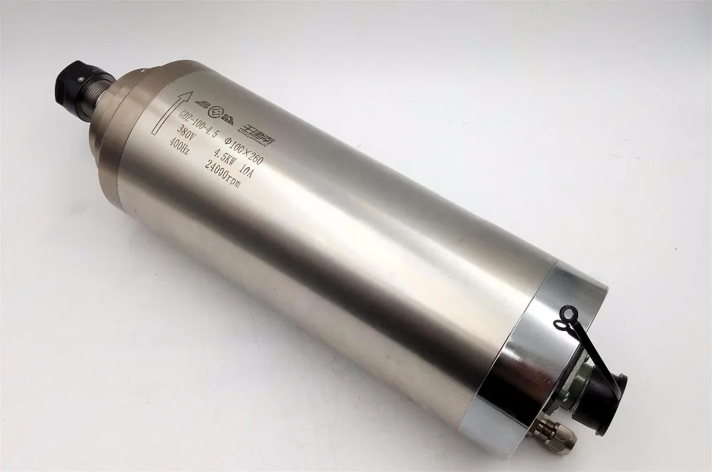 

4KW Spindle Motor ER20 Water-cooled 24000rpm 380V for CNC Engraving Machines 10A High Speed