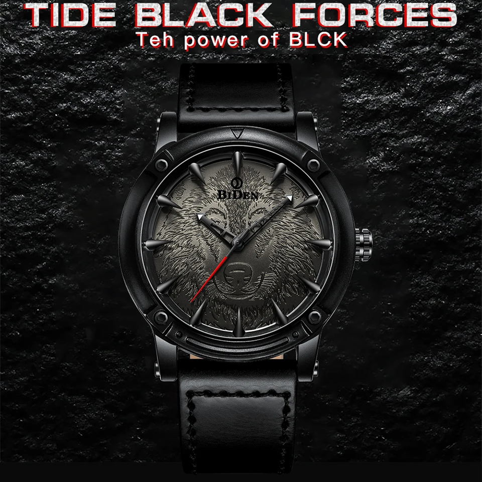 Часы наручные мужские кварцевые в стиле стимпанк с лазерной